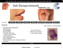 Tablet Screenshot of dottorlombardo.it